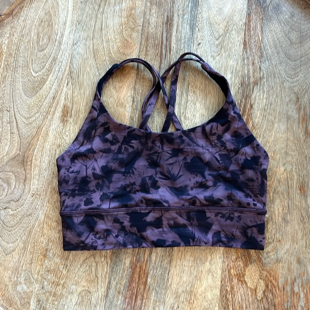 lululemon athletica Purple and Black Sports Bra